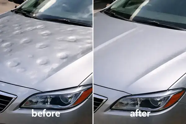 Reclamación de seguro de automóvil por daños causados por granizo en Austin, Texas