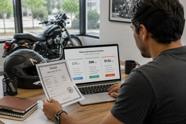 Comparación de tarifas de seguros de motocicleta con endoso