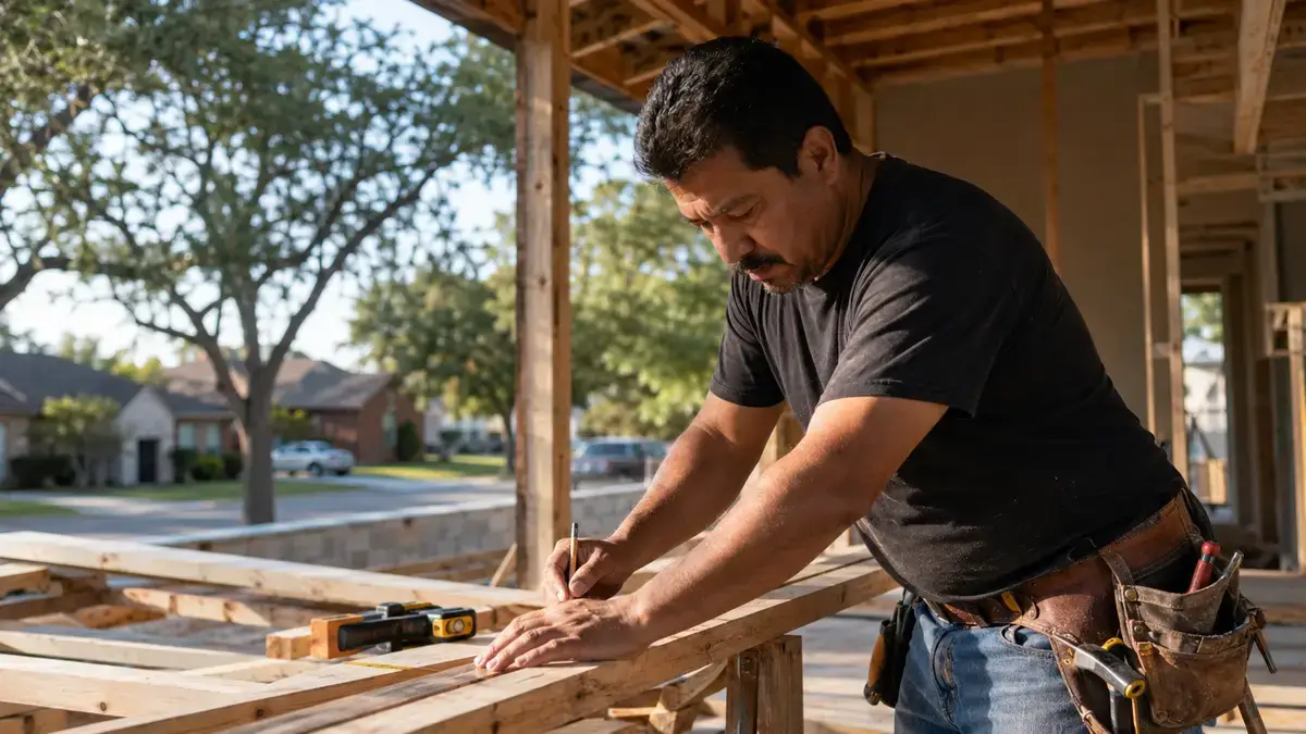 Contratista independiente trabajando solo en una obra en Austin, seguro de compensación laboral sin empleados en Texas