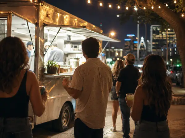 Food truck en Austin que sirve cerveza y necesita seguro por licor