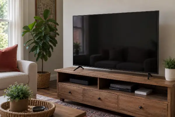 Televisor en casa, ejemplo de valor usado contra valor nuevo