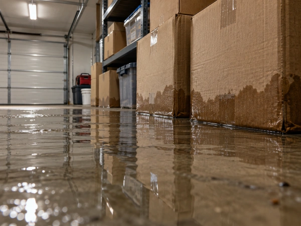 Daño por agua al inventario guardado en casa que el seguro de casa no cubre