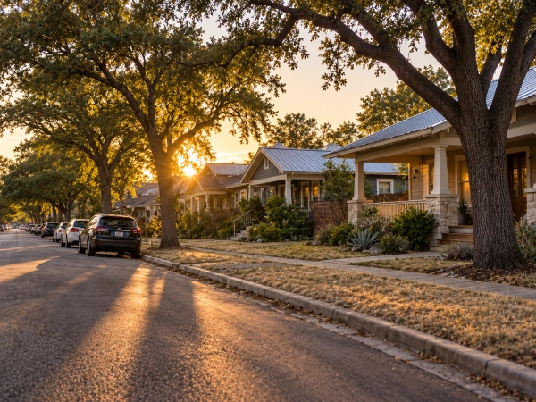 Vecindario de Austin, Texas donde ofrecemos seguro de vida y gastos finales