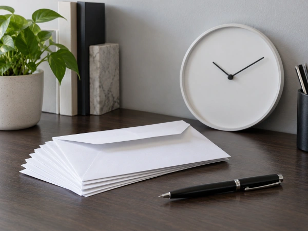 Correspondencia de reclamo con fechas y un reloj que representan los plazos de reclamos de vida en Texas